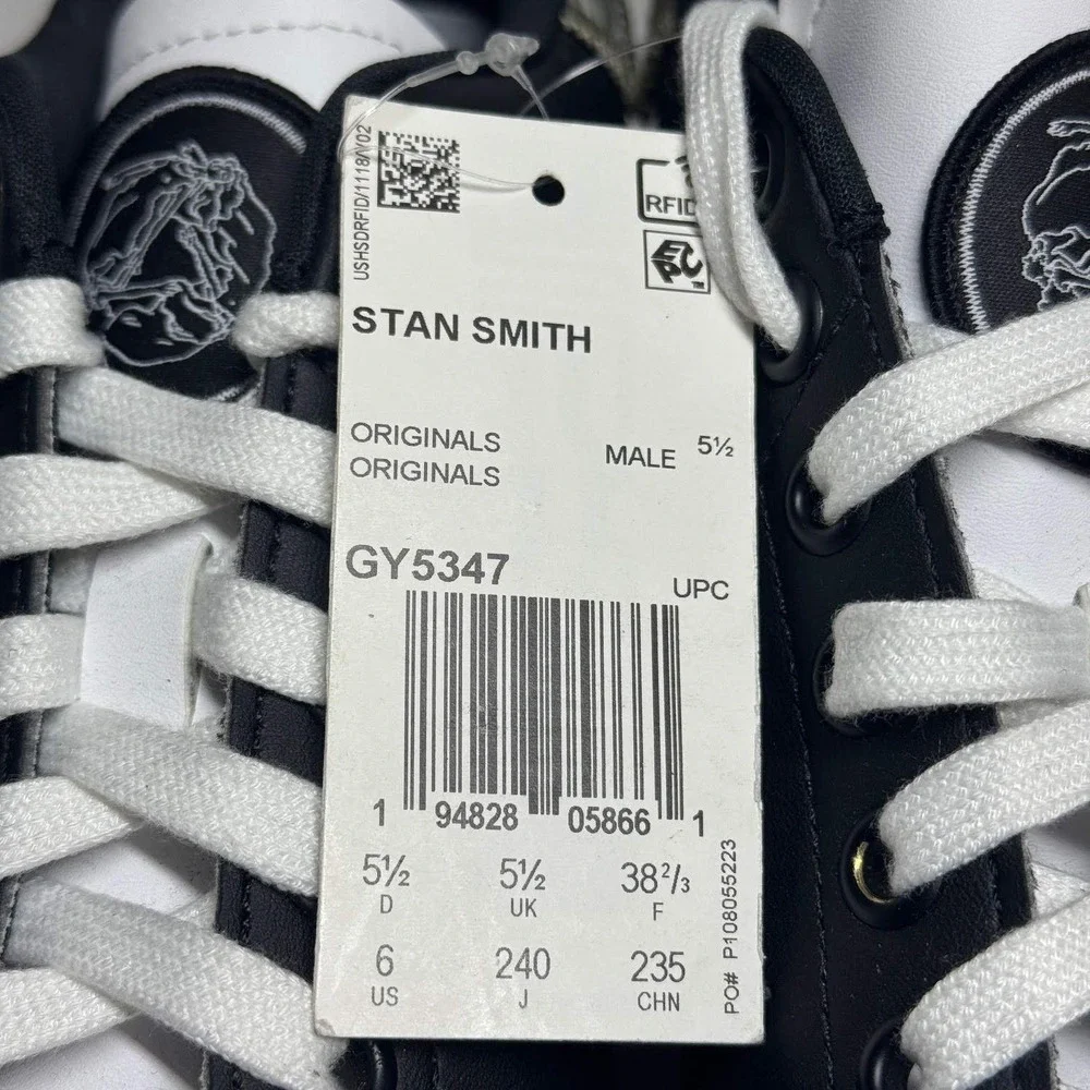 adidas Stan Smith x Yoshitoshi Kanemaki Shoes New Mens Size 6 Black White GY5347